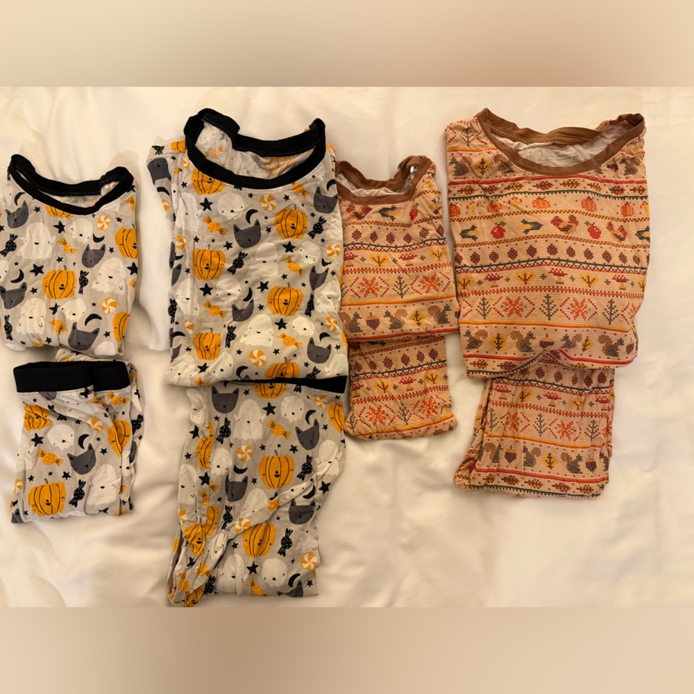 Little Sleepies Halloween and Thanksgiving Pajama Set bundle Play